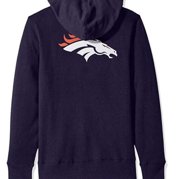 NWT women's NFL Denver Broncos full zip Hoodie! Retails $80 M - Picture 2 of 3